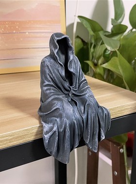 新品无聊了桌面放个黑衣人增加神秘感!创意暗黑W系列摆放摆件
