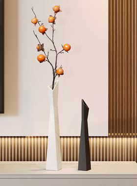 速发入户关龛装饰摆饰绿植花瓶客厅电视柜高细长壁玄高级感家居装