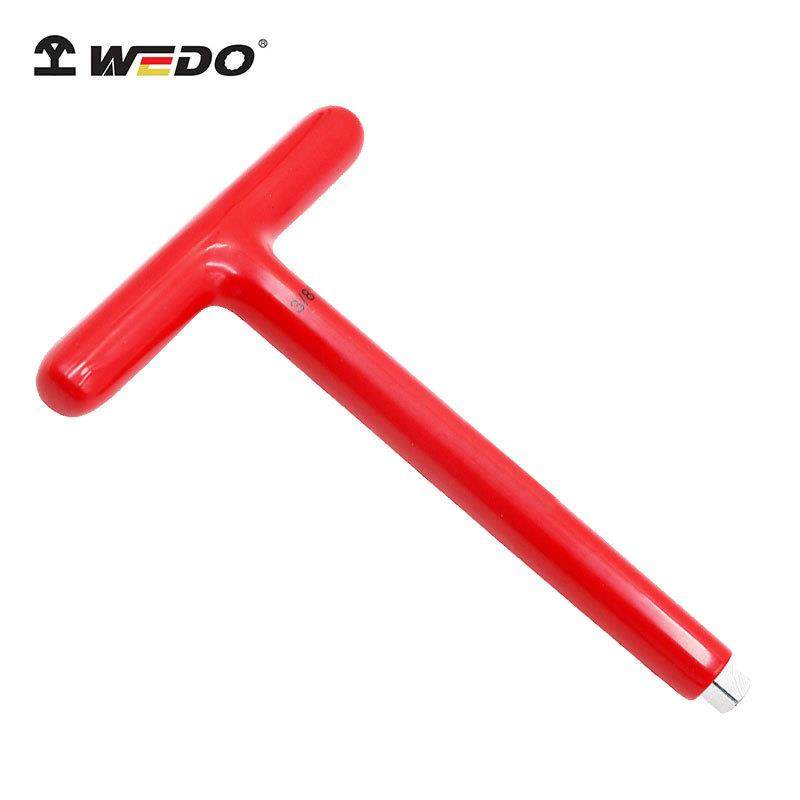 WEDO维度直销绝缘浸塑T型扳手VDE认证3/8寸1/2寸绝缘套筒扳手 - 图0