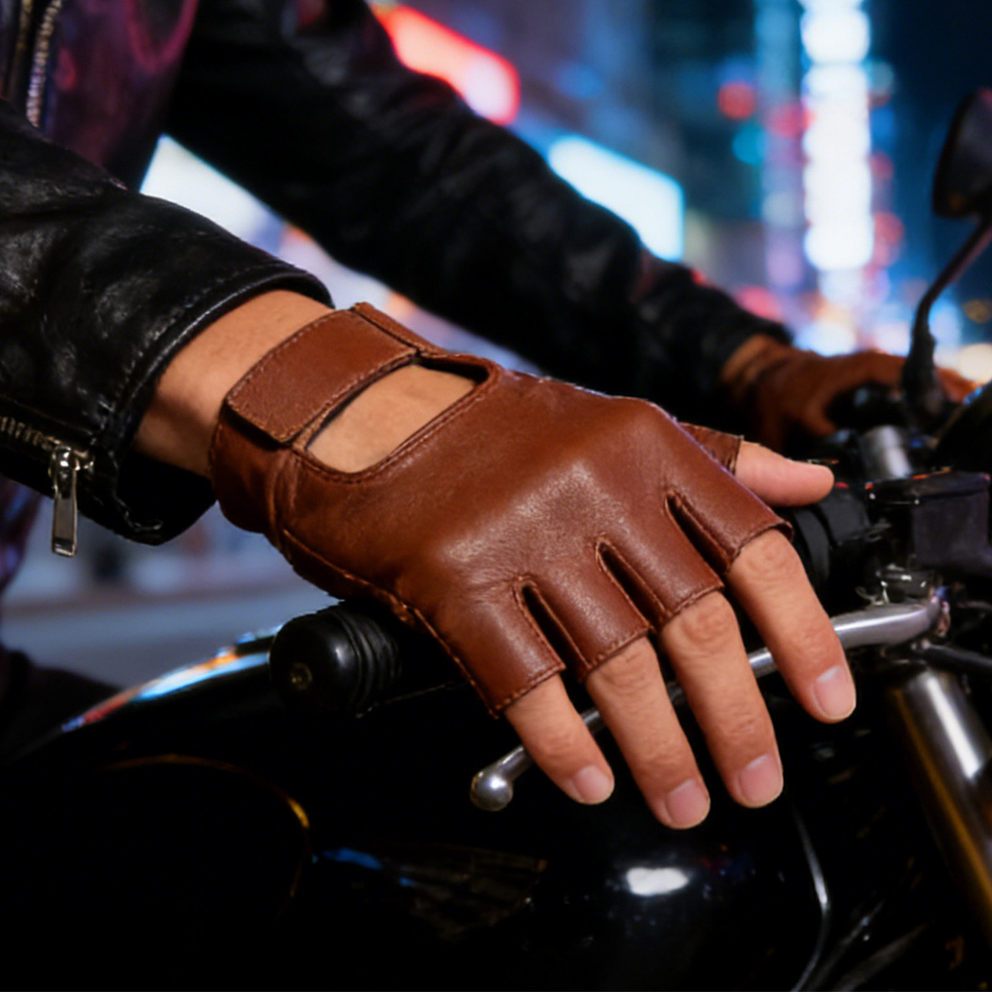 健身半指手套男山羊皮骑行开车夏季薄款瑜伽单车机车哈雷摩托车女,淘宝优惠券,粉丝福利购,淘宝优惠卷