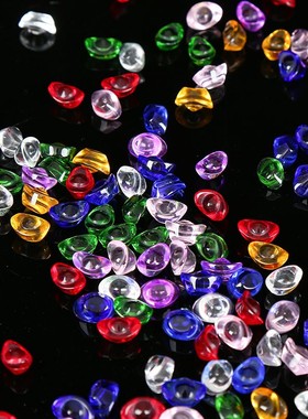 速发七彩琉璃元宝晶财装曼扎盘佛像装藏宝瓶彩宝水招供佛七色石聚