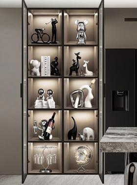 酒柜装饰品摆件轻奢高档暴力熊家居客厅电视柜玄关陶瓷2025展示柜