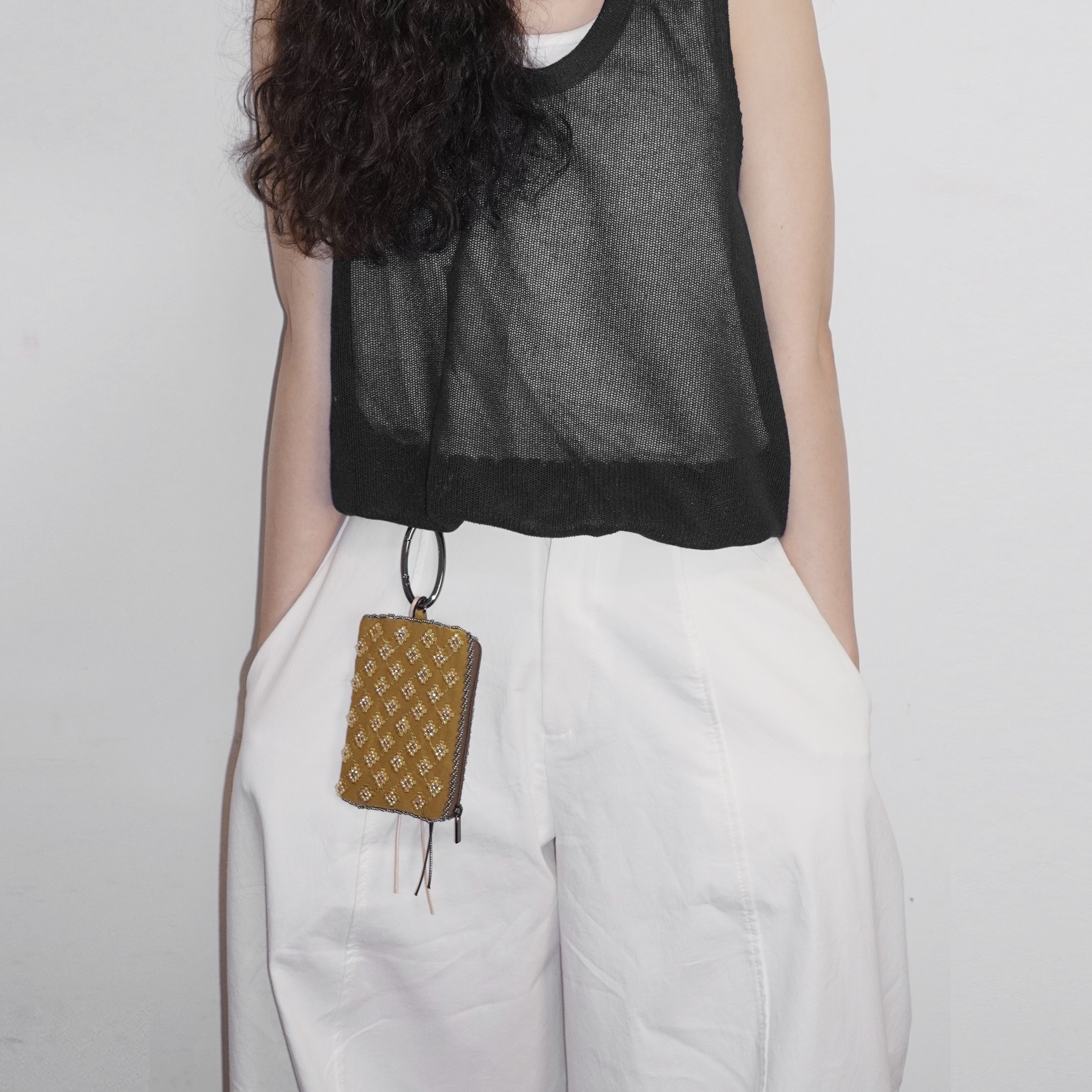 一颗贝壳 小众手工刺绣绣珠串珠配饰卡包零钱包钥匙扣挂件送礼物 - 图1