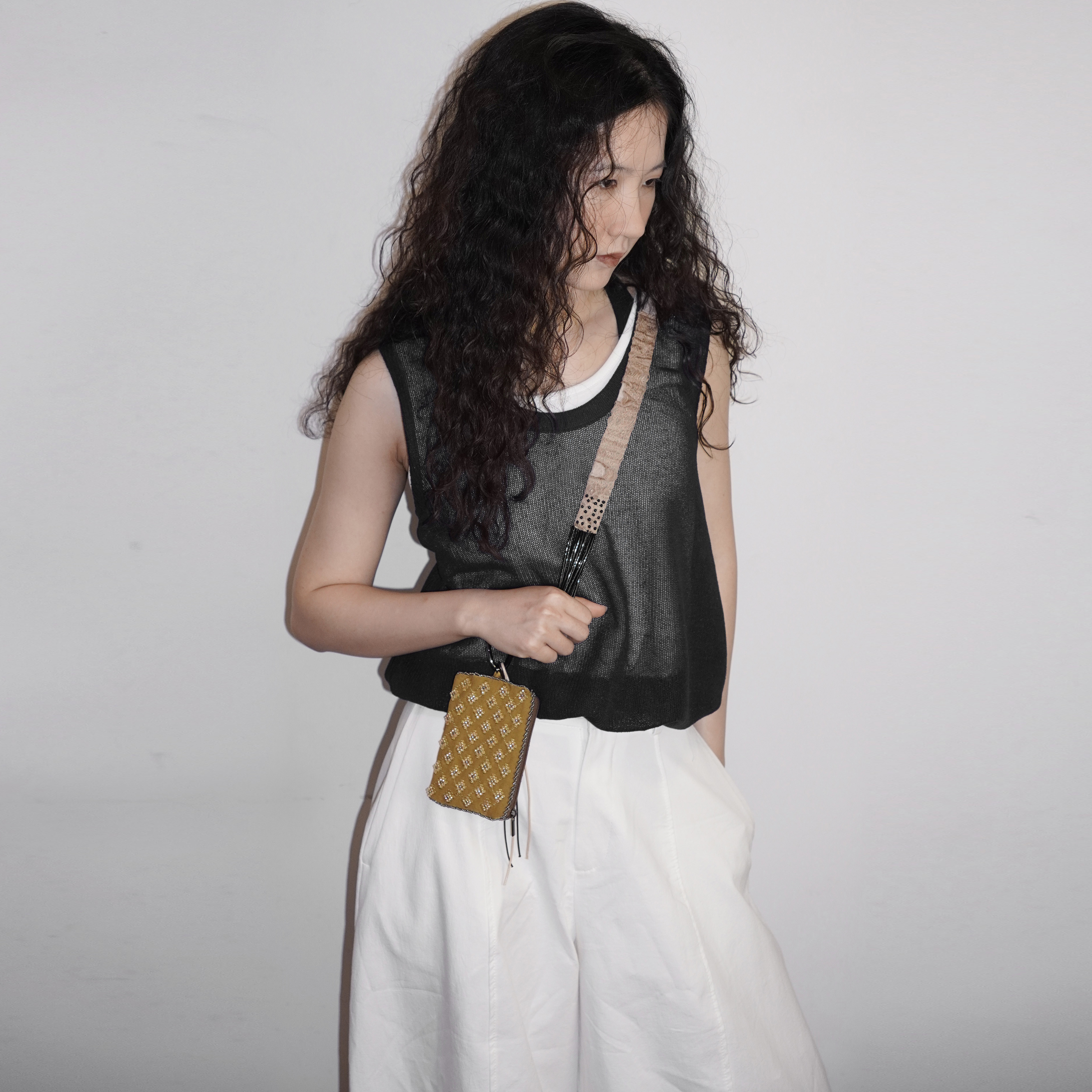 一颗贝壳 小众手工刺绣绣珠串珠配饰卡包零钱包钥匙扣挂件送礼物 - 图0