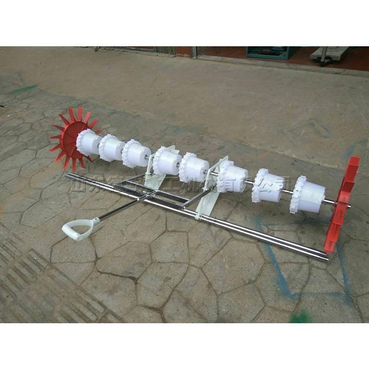 米种油菜玉水稻手拉IIU式直播机 稻下直播田穴播点播机 规模化种 - 图1