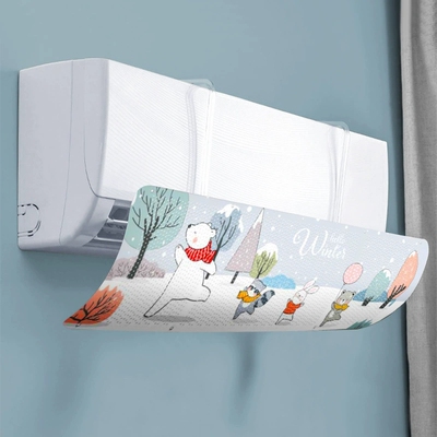 空调挡风板通用空调遮风板壁挂式免打孔防直吹导风罩婴幼儿坐月子