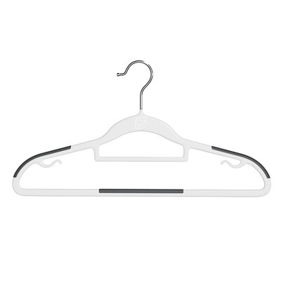 干湿两用衣服架塑料衣架家用防滑晾衣架鱼嘴双位防肩角挂衣撑
