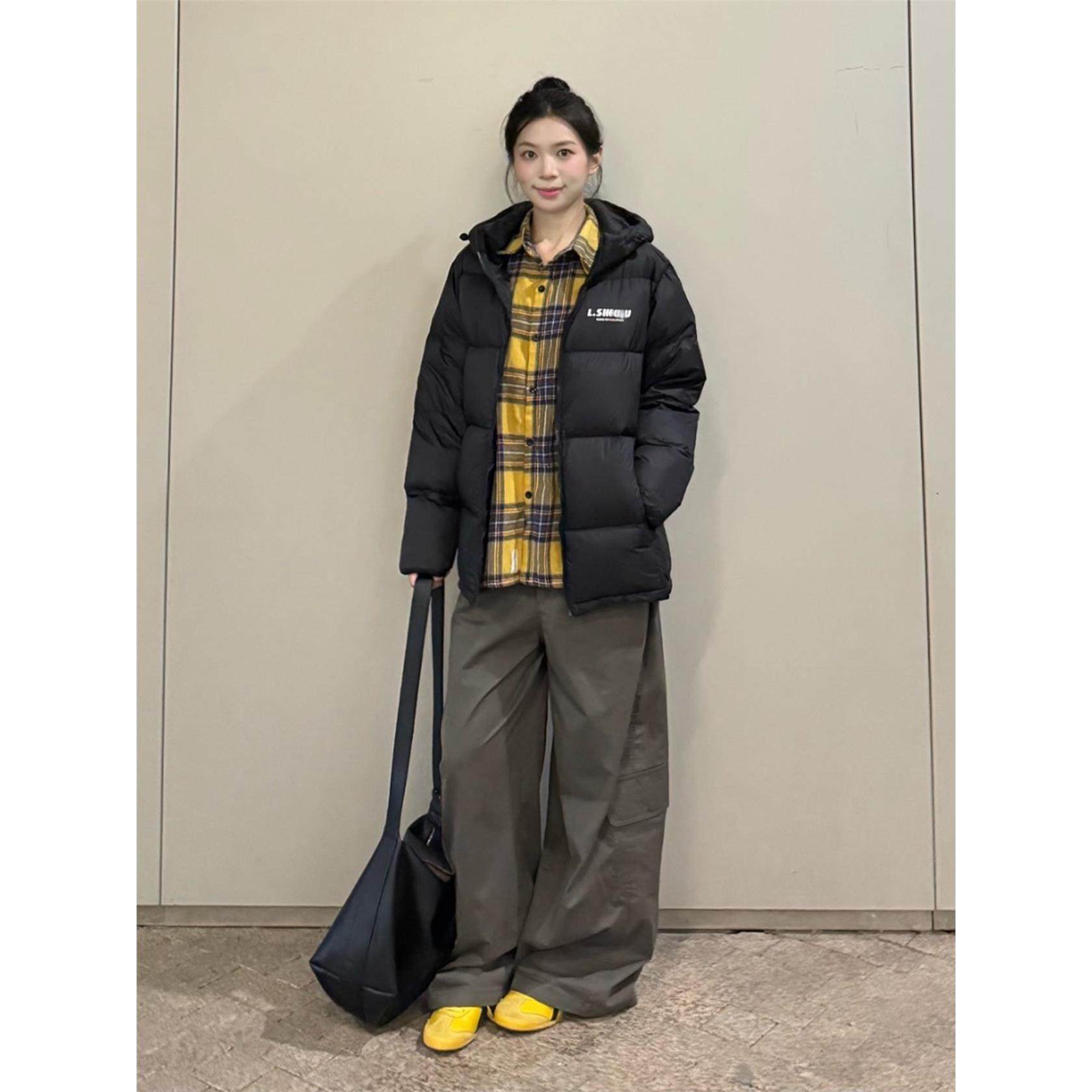 黑色加厚羽绒棉服女冬季2025新款短款面包服保暖连帽棉衣外套棉袄,淘宝优惠券,粉丝福利购,淘宝优惠卷