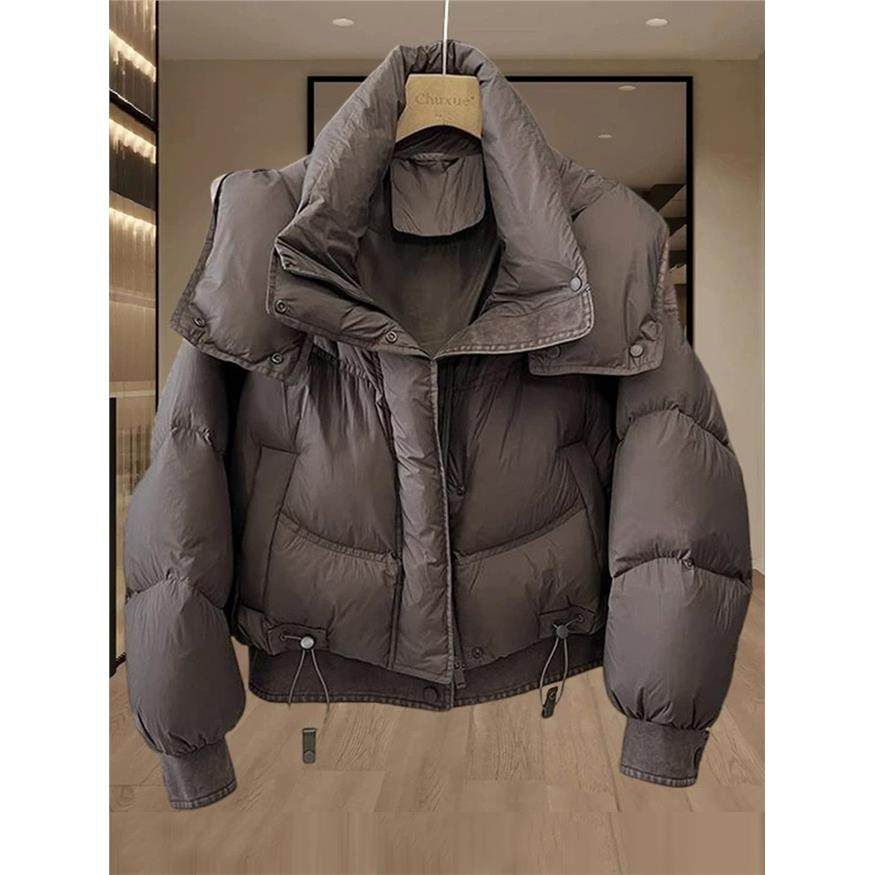 小个子时尚连帽短款棉服外套女冬季2025新款巨好看洋气宽松面包服,淘宝优惠券,粉丝福利购,淘宝优惠卷