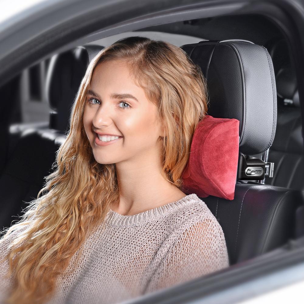 汽车用品枕头四向调节机械智能司机头枕车载护颈枕记忆靠枕U型枕 - 图1