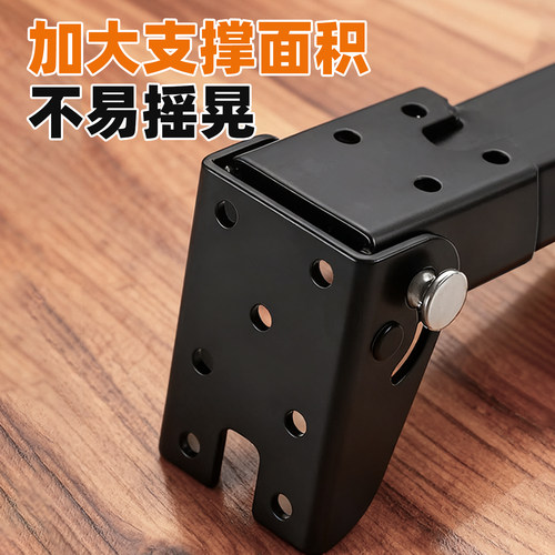 可折叠桌脚金属茶几桌腿折叠支撑脚床上电脑桌折叠腿露营桌子脚架 - 图3