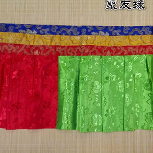 速发藏式 料挂饰装饰 五色帷幔供佛密宗用品防玛普撞壁贴挂帘布4. - 图1