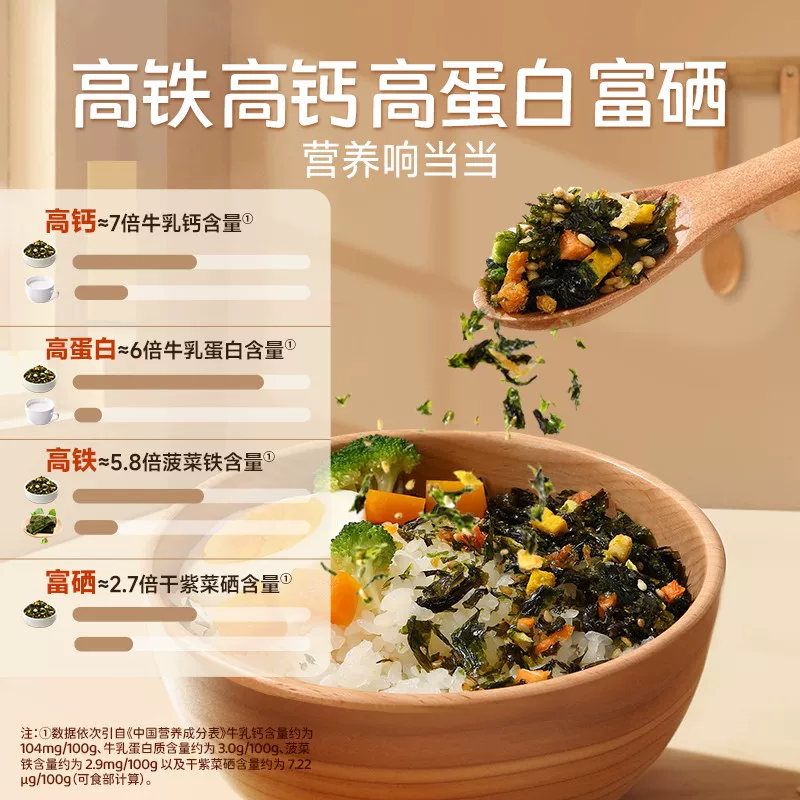Buer Baby DHA cod meat floss seaweed crumbled bibimbap 108g paired with baby and children without added sugar