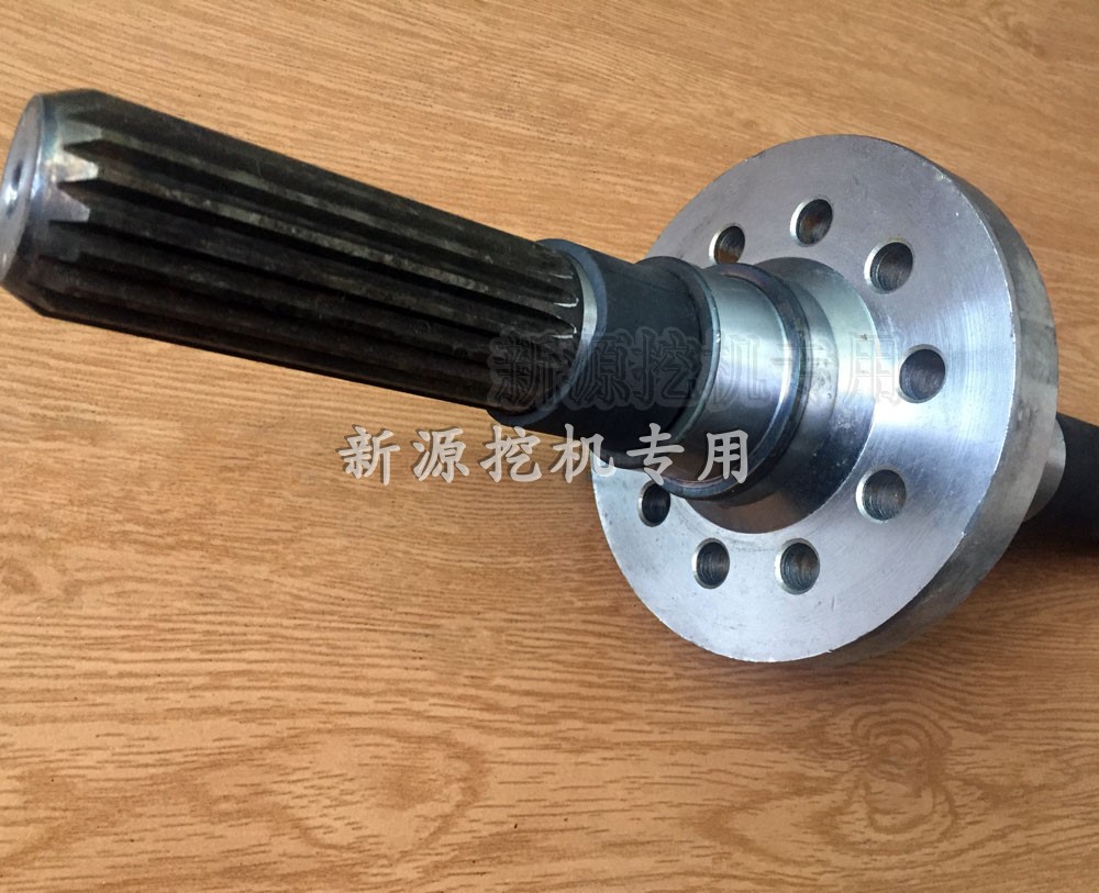 新源xinyuan65/75-8-9胶轮式挖掘机下传动箱法兰轴中心输出轴-图2