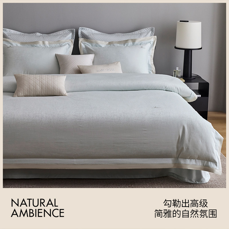 MARKCROSS【暴富】暗纹提花全棉床上四件套纯棉床品床单四季款