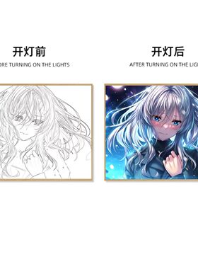 甜蜜女友柳木诗梦叶梦蕾蒂咲来周边灯光画小夜灯摆件立牌送礼物