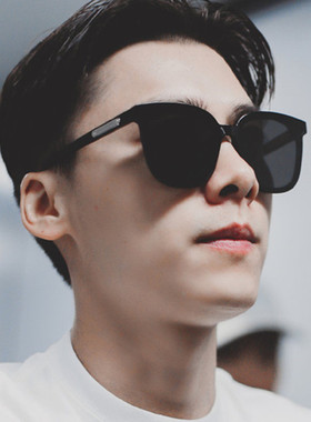 墨镜男款高级感痞帅开车专用眼镜男士复古时尚黑色蹦迪太阳镜大脸