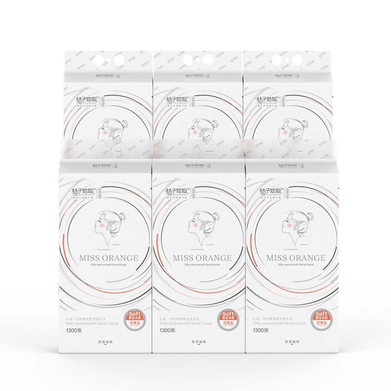 桔子姑娘大包悬挂式抽纸巾整箱批发家用实惠装卫生纸餐巾纸可擦手 - 图3