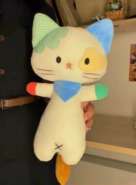 毛绒陪睡玩偶 DIY材料包卡通小怪猫咪公仔手工缝制创意节日小礼物