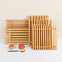 Bread Wood Grill Tray Display Cabinet Grate Baked Peke Cake Drying Rack Supermarket Middle Island Exhibition Rack Bread Cabinet Mat Set