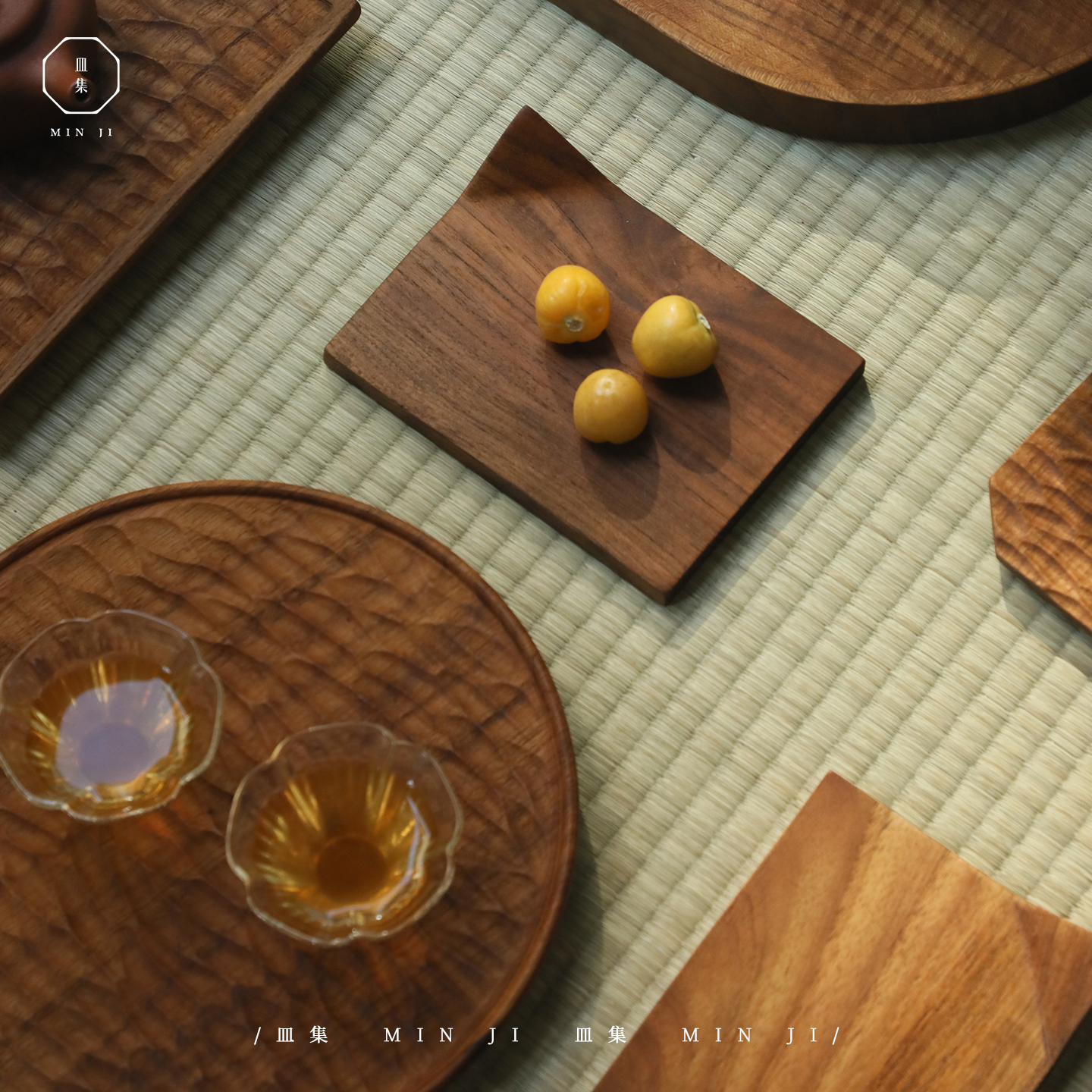 叕木皿集|印尼进口柚木手工整木餐点面包果盘全实木茶托盘糕点盘 - 图2