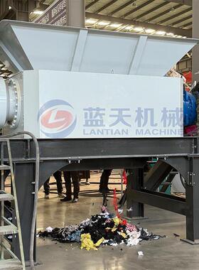 双轴撕碎机大块铜件铝散热器废旧壳体双轴撕碎设备废铁皮破碎机
