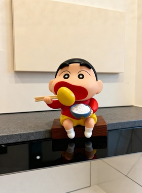 蜡笔小新桌面摆件客厅玄关电视柜可爱卡通装饰品创意解压小摆件