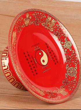 家用果盘供佛果盘室内供奉贡品供果盘堂前水果盘陶瓷上供贡盘