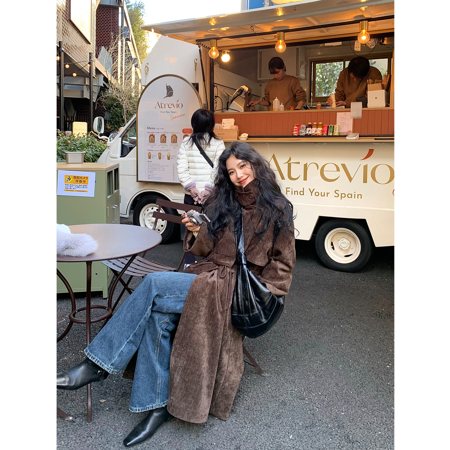 DaqianwithU 复古vintage绒感风衣女立领肌理感加厚大衣秋冬外套,淘宝优惠券,粉丝福利购,淘宝优惠卷