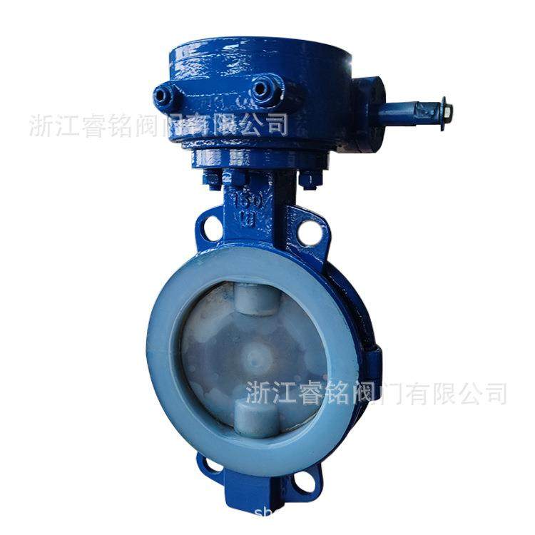 D371F46-16C铸钢对夹衬氟蝶阀涡轮衬氟衬胶对夹蝶阀防腐蝶阀,淘宝优惠券,粉丝福利购,淘宝优惠卷