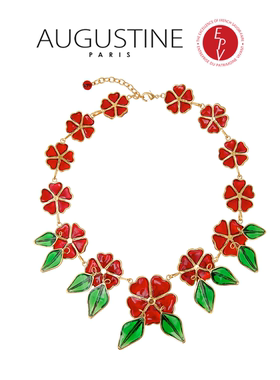 AZLOOK【法国进口】AUGUSTINE PARIS古法琉璃项链女高级感轻奢
