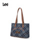 Lee plaid tote bag women's commuter shoulder bag