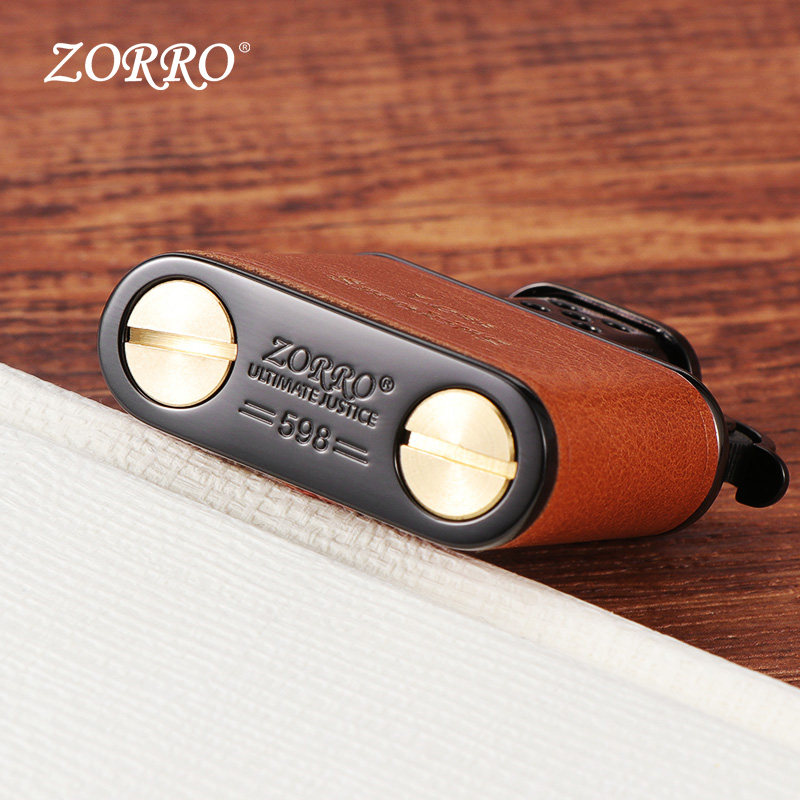ZORRO/佐罗老九门手工包皮煤油防风打火机男女生创意打火机礼物,淘宝优惠券,粉丝福利购,淘宝优惠卷