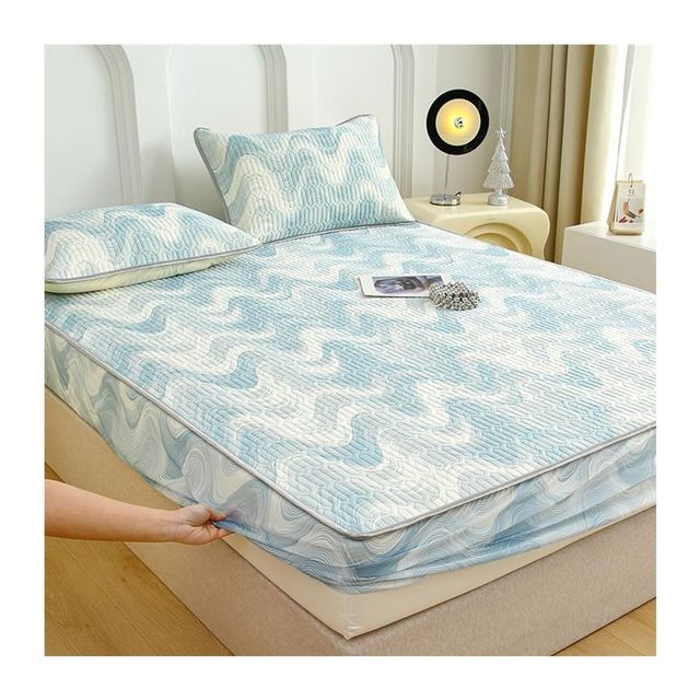 Latex Cool Mat Four-Piece Set Bedding M Style Summer Ice Silk Mat Bedding Sheet Style Student Dormitory Three-Piece Set Bedding Sheet Summer
