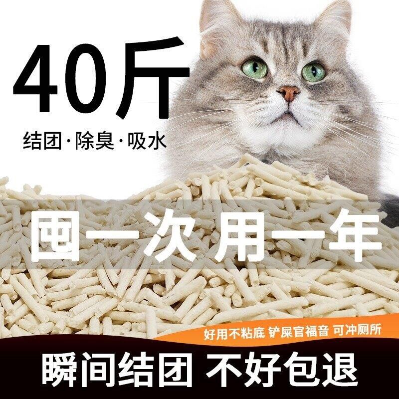 绿茶豆腐猫砂幼猫砂除臭几近无尘混合猫沙膨润土满10公斤20省包邮