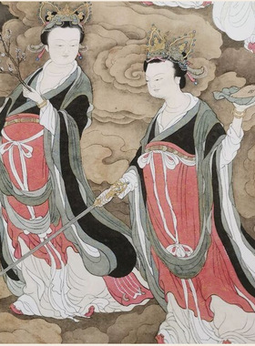 宋代北斗七星图立轴复古书画真迹