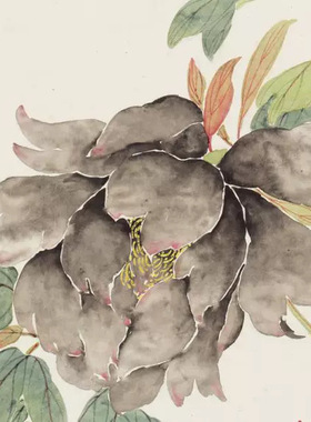 慈禧四条屏书画复制工笔花鸟画字