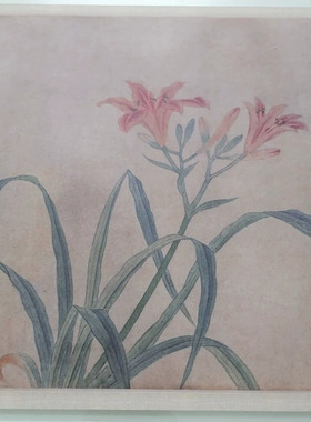 钱选草虫图卷书画花卉长卷国画