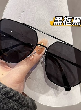 日本品质复古双梁墨镜男士大框金属眼镜高级感新款偏光开车防紫外