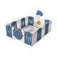 Children's play fence folding baby indoor home crawling mat protective fence baby toddler safety fence puzzle
