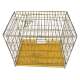 Dog Cage with Toilet Folding Indoor Universal Small and Medium Dog Cage Cat Cage Teddy Portable Pet Cage with Tray