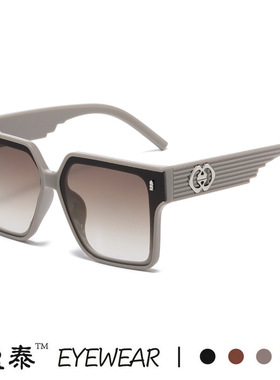 欧洲站2025新款欧欧美方框眼镜ins高级感网红街拍太阳镜个性墨镜