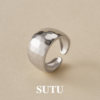 Plain picture female minimalist temperament wide version ring personalized ring