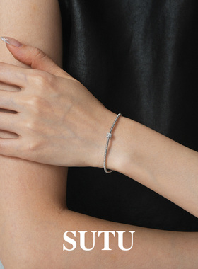 素图925银手链精致轻奢高级手饰