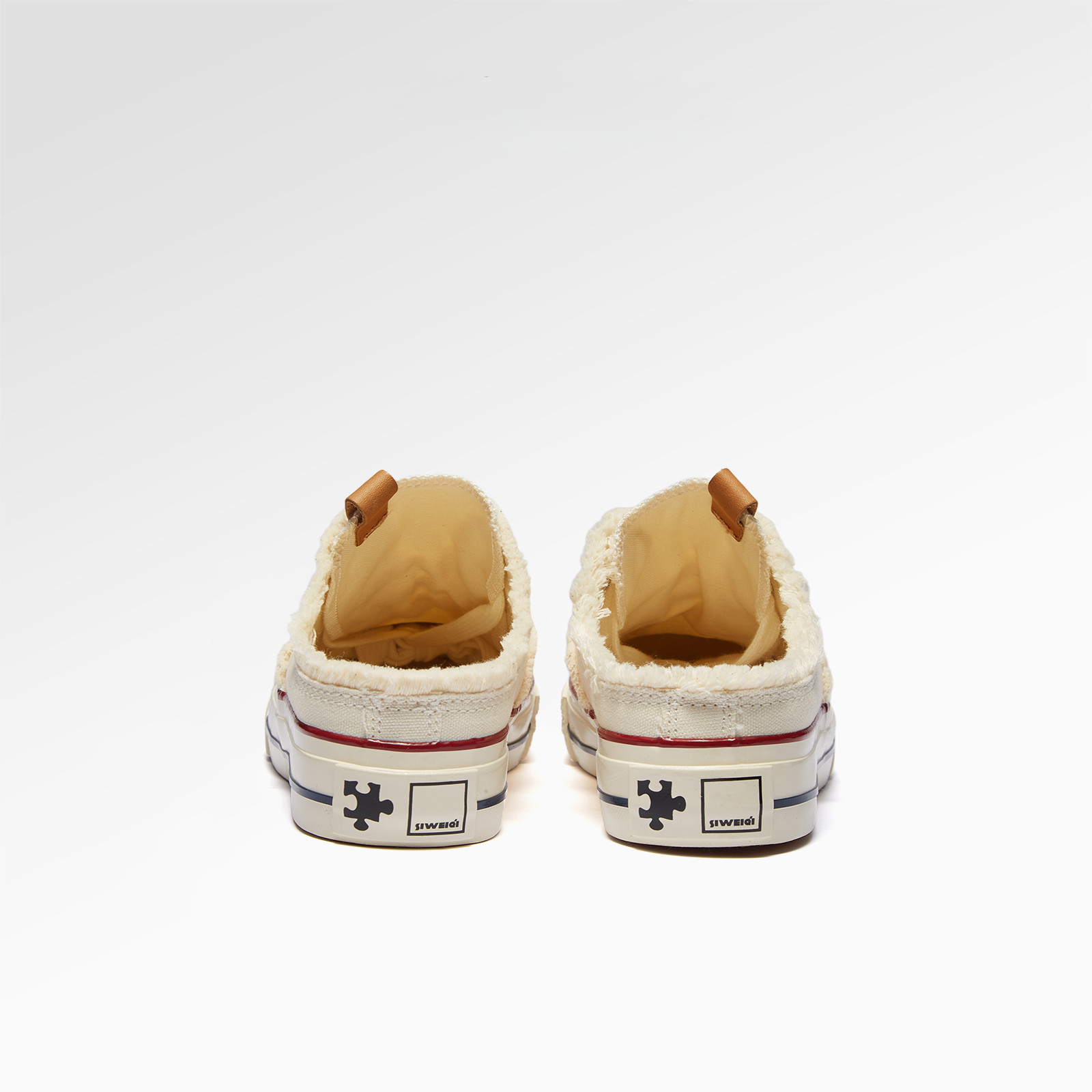 帆布鞋女2025年春新款爆款夏季透气懒人一脚蹬包头半拖厚底板鞋子,淘宝优惠券,粉丝福利购,淘宝优惠卷