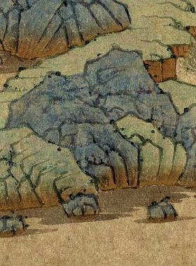 钱选幽居图高清微喷宋元山水画