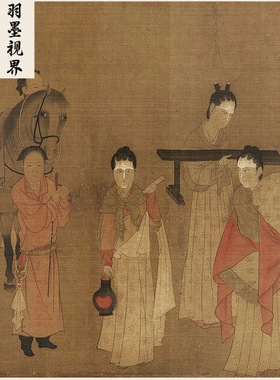 高清复刻传世名画北齐杨子华校书