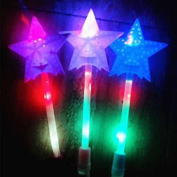 网红Magic Luminous Star LED Glow Stick Flashing Light Up Wan - 图3