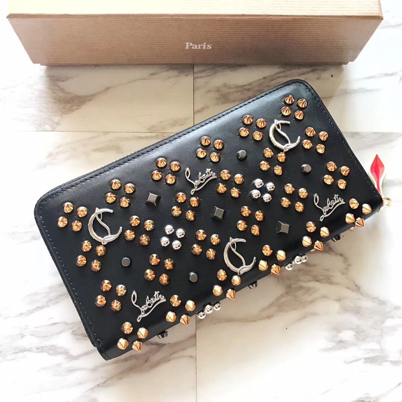 新款CL钱包铆钉真皮长款男士钱包日韩女士休闲潮流头层牛皮手拿包,淘宝优惠券,粉丝福利购,淘宝优惠卷