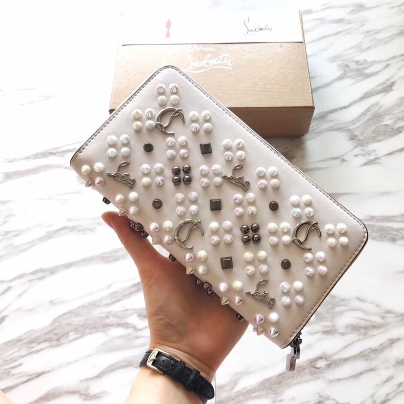 新款CL钱包铆钉真皮长款男士钱包日韩女士休闲潮流头层牛皮手拿包,淘宝优惠券,粉丝福利购,淘宝优惠卷